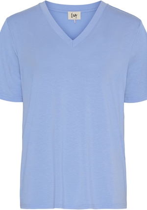 Toppar - Gritt v-neck t-shirt – Skyblue